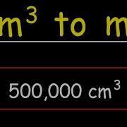 How To Convert Cubic Centimeters To Cubic Meters Cm 3 To M 3 Volume