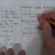 COMBINATIONS WORD PROBLEM