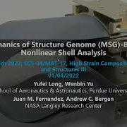 Mechanics Of Structure Genome Based Nonlinear Shell Analysis