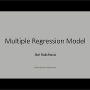 Multiple Regression Model