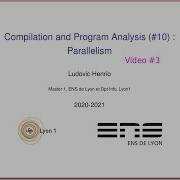 Compil Prog Analysis Master Course 2020 Parallelism Part 3