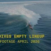 Maldives Empty Lineup Early Morning Drone Session RAW