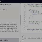 Comparison With The Logical AND Operator FreeCodeCamp Video 69 Basic JavaScript