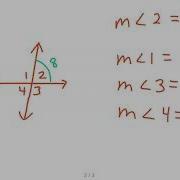 Finding Angle Measures Given Two Intersecting Lines Vertical