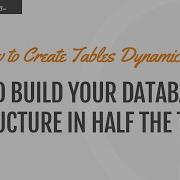 How To Create Database Tables Dynamically Using PHP