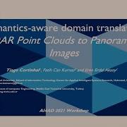 Semantics Aware Multi Modal Domain Translation From LiDAR Point Clouds To Panoramic Color Images