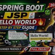 Spring Boot JSP Hello World Tutorial JSP View In Spring Boot In 2 Steps Spring Boot Tutorial