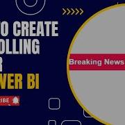 How To Create A Scrolling Text Ticker Power BI