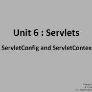 ServletConfig And ServletContext Interfaces