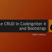 Simple CRUD In Codeigniter 4 And Bootstrap