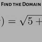 Example How To Find The Domain Of A Square Root Function