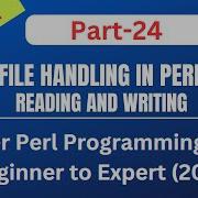 File Handling In PERL Part 24 Perl Scripting Regex Automation