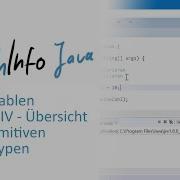 07 Variablen In Java IV Übersicht Der Primitiven Datentypen