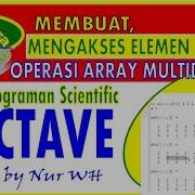 CARA MUDAH MEMBUAT MENGAKSES ELEMEN OPERASI ARRAY MULTIDIMENSI PADA PEMROGRAMAN OCTAVE