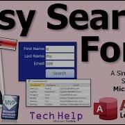 A Simple Multi Field Search Form For Microsoft Access With Zero Programming