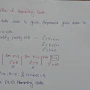 Hamming Code Generation Position Of Parity Bits In Hamming Codes Calculation Of Parity Bits
