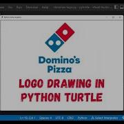 DOMINO S Pizza Logo Using Python Turtle Python Turtle Graphics Dominos