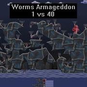 Worms Armageddon 1 Vs 40 Компьютер 5 Уровня