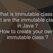 Immutable Class In Java Interview Question