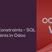 Ограничения модели ограничения SQL в Odoo