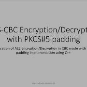 AES CBC Encryption With PKCS5 Padding In C