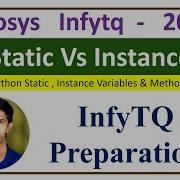 InfyTQ Python Preparation Static Vs Instance Variables Methods OOP Explained With Examples