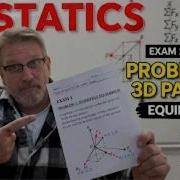 Statics Exam 1 Review Problem 3 3D Particle Equilibrium