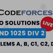 Codeforces Round 1025 Div 2 Video Solutions A To D By Vibhaas TLE Eliminators