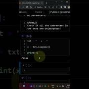 Isspace String Method Python English Python Shorts