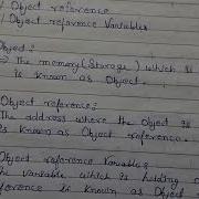 Object In Java Object Reference Object Reference Variable