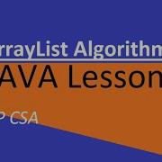 AP CSA Unit 7 ArrayList Algorithms