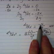 Finding The Second Derivative Implicitly