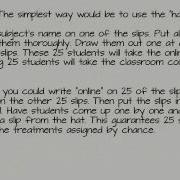 3 2 Random Assignment In An Experimental Design