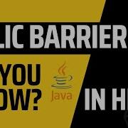 1 Cyclic Barrier