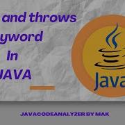 Throw And Throws Keyword In Java