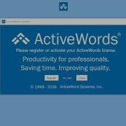 ActiveWords License Activation