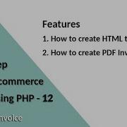 Step By Step Create An ECommerce Website Using PHP Part 12 Order PDF Invoice