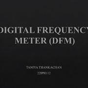 Digital Frequency Meter Advanced Electronics