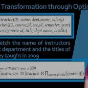 Query Processing Optimization Query Optimization Through Transformation