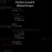 Python Local Global Scope