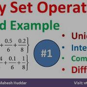 7 Fuzzy Sets Solved Example Union Intersection Complement Difference In Fuzzy Logic Mahesh Huddar