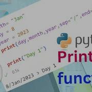 How The Python Print Function Works With End And Sep Parameters And Also File Parameters