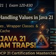 Java OCP 21 Exam 1Z0 830 1 1 Handling Values Primitives Wrapper Classes Integer Cache