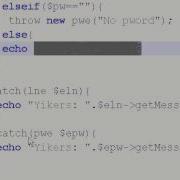 PHP Try Throw Catch With Classes