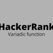 Variadic Functions HackerRank Solution