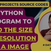 Python Program To Find The Size Or Resolution Of A Image Python Tutorial For Beginners In Hindi