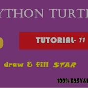 PYTHON TURTLE TUTORIAL PROGRAM 11 DRAWING STAR