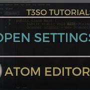 How To Open Settings In Atom Editor