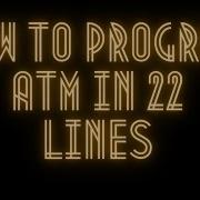 Coding For ATM In Python