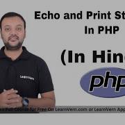 Echo And Print Statement In PHP Video Tutorial In Hindi LearnVern